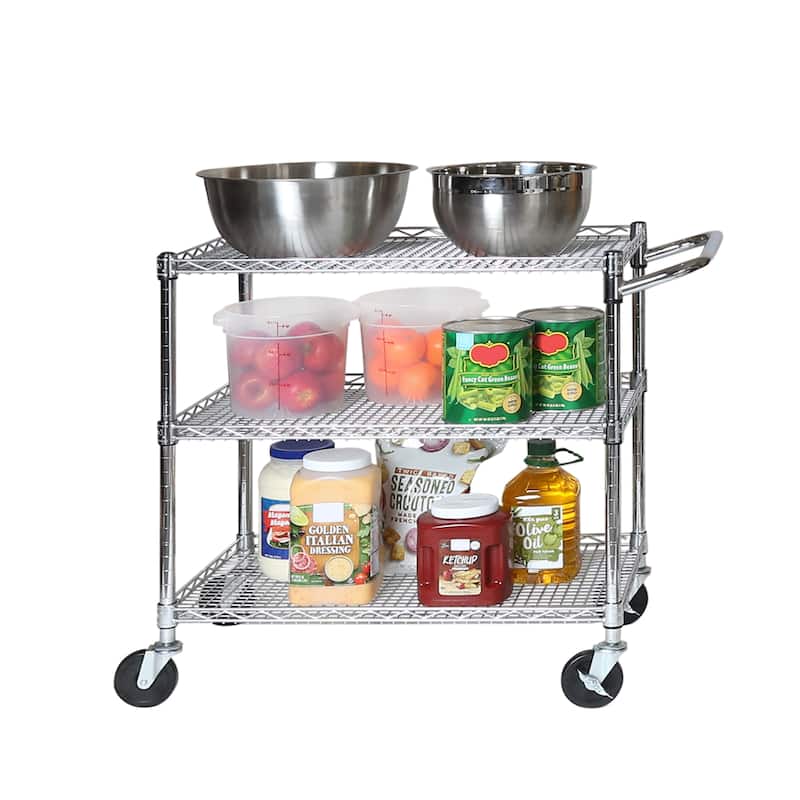 Seville Classics Industrial All-Purpose Utility Cart, NSF Listed