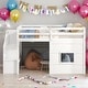 preview thumbnail 2 of 16, Twin Size Loft Bed With Storage Staircase And Window for Home