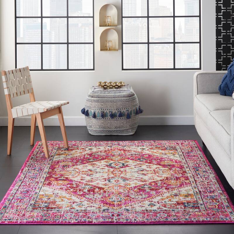 Copper Grove Alsleben Vintage Persian Floral Medallion Area Rug