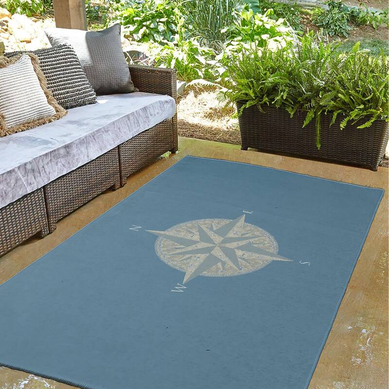 Compass Nautical Indoor/Outdoor Rug