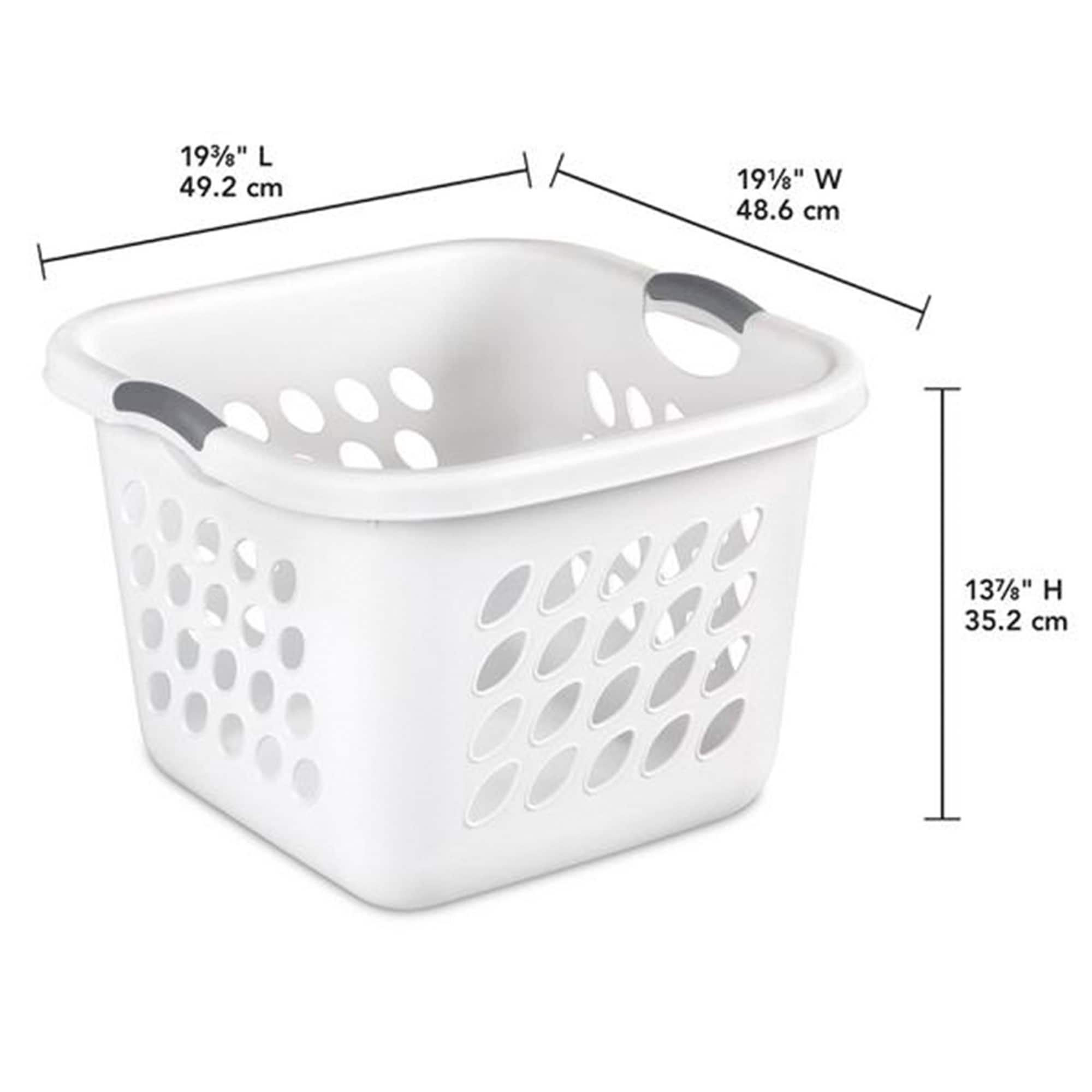 Sterilite Large Ultra Plastic Storage Bin Baskets w/ Handles