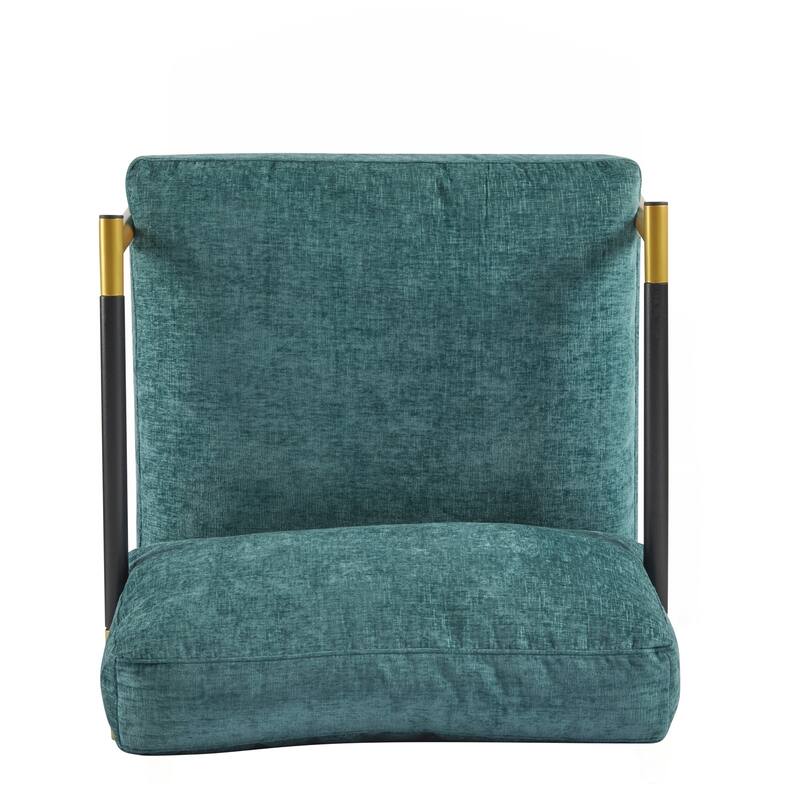 Minimalist Metal and Wooden Armrest Chair for Versatile Spaces