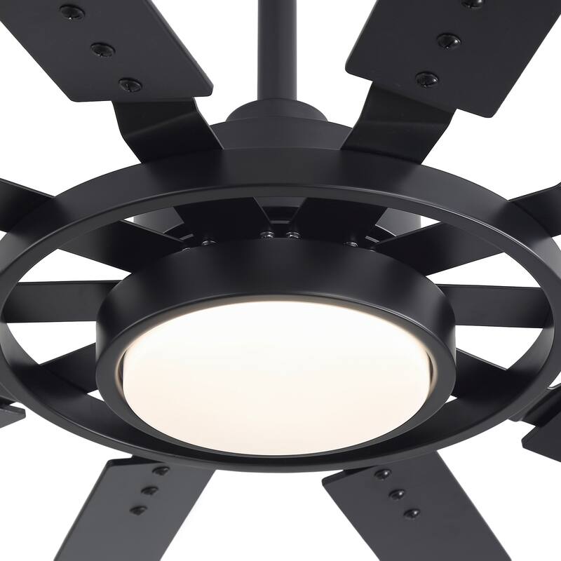 52/42/72/80-IN LED Ceiling Fan with Light Kit and Remote(5/10/12-Blade)