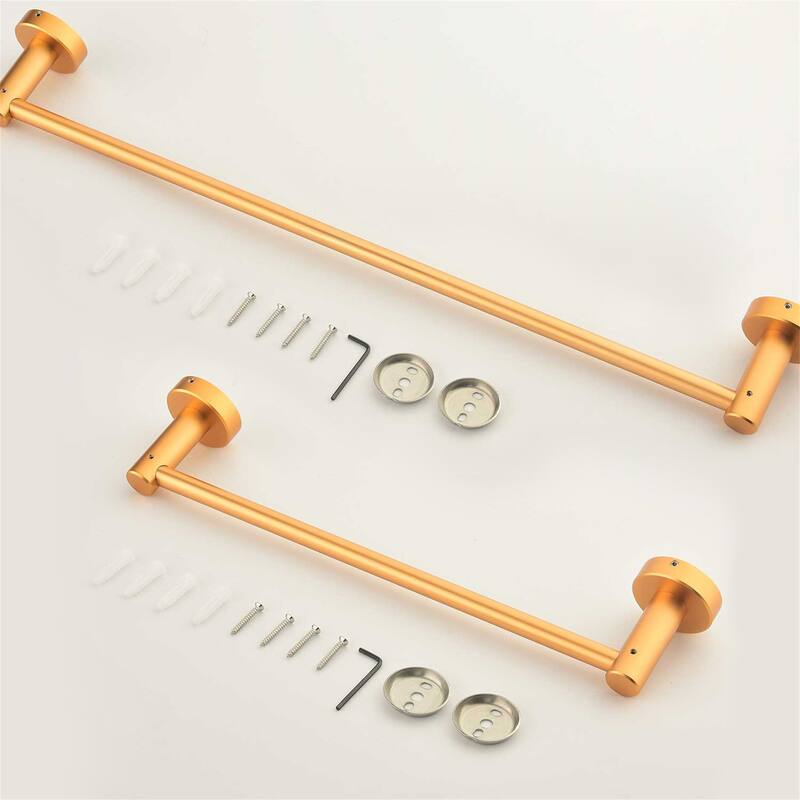 6Piece Bathroom Towel Rack Set, Stainless Steel Wall Mounted Towel