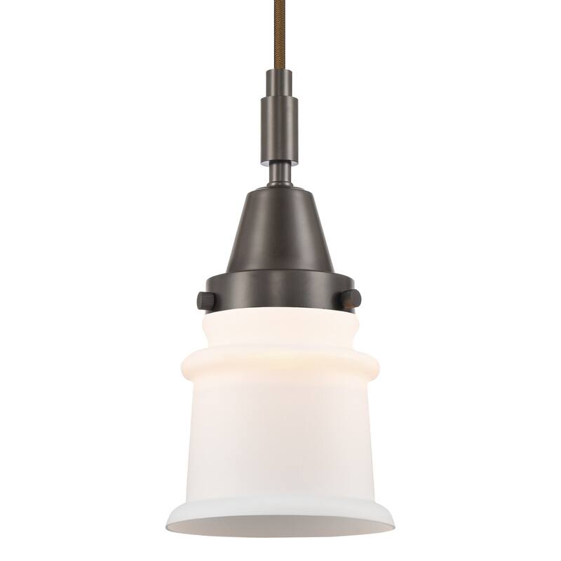 Innovations Lighting 447-1P-G181S Canton 5" Wide Mini Pendant with - Oil Rubbed Bronze