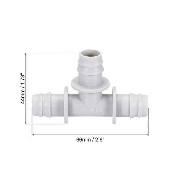 Reducing Barb Tee Drain Hose Connector 15mm T Shape Tube Fitting AC