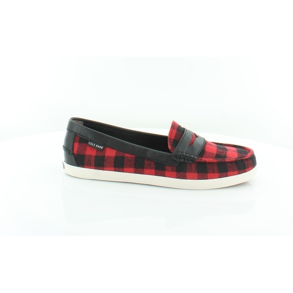 plaid womens flats