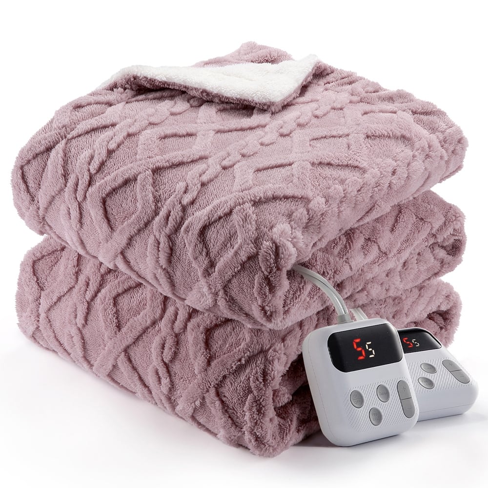 Heated Blanket with 10 Heating Levels and Time Settings, Machine Washable