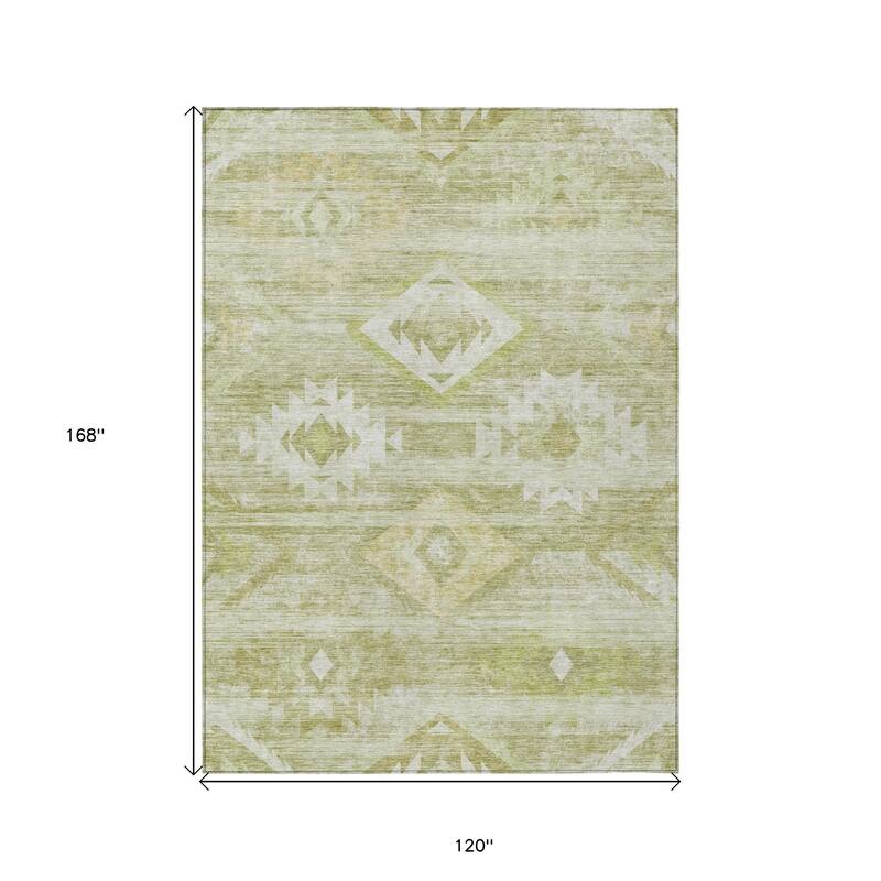 HomeRoots Southwestern Transitional Rectangle Outdoor Rug