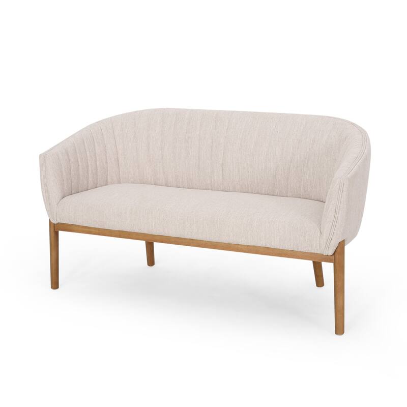 Mid Century Modern Straight Design Loveseat