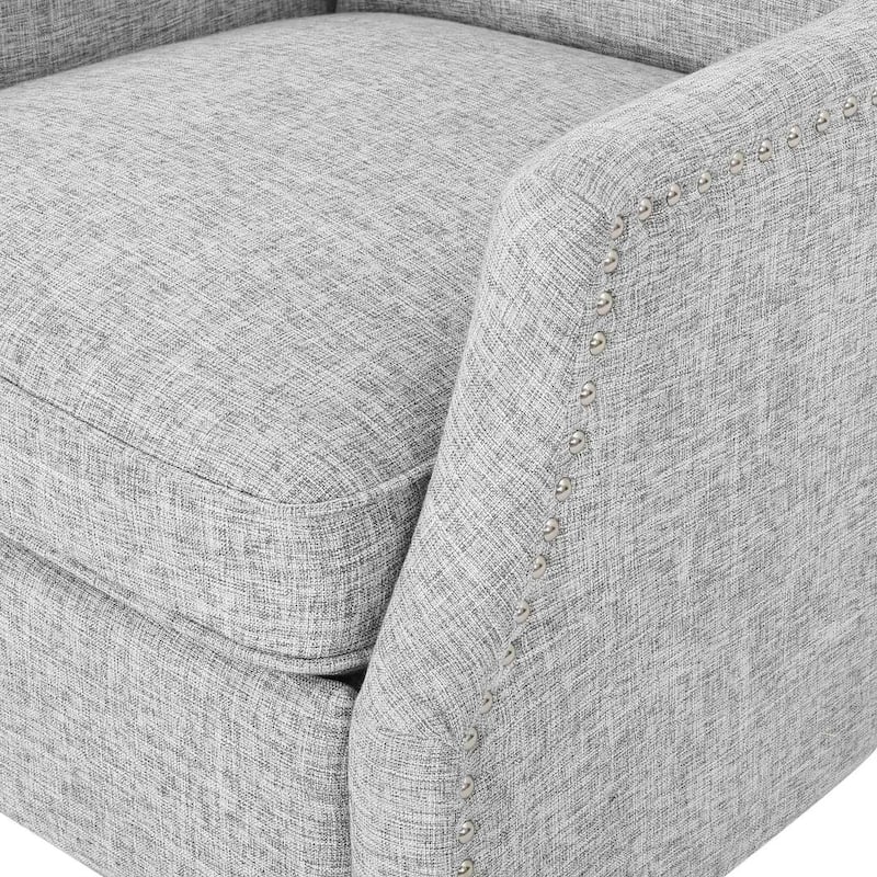 Traditional Fabric Recliner Chairs with Studded Border by Christopher Knight Home