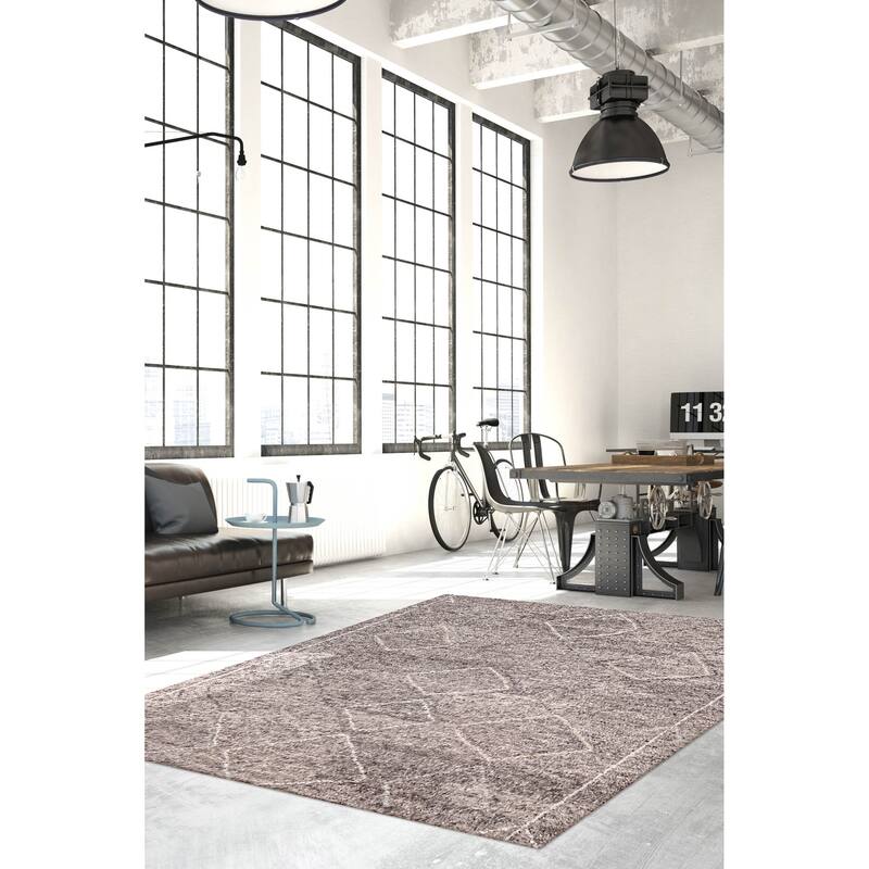ECARPETGALLERY Hand-knotted Tangier Grey Wool Rug - 8'2 x 10'0