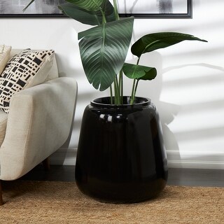 Black Resin Vase