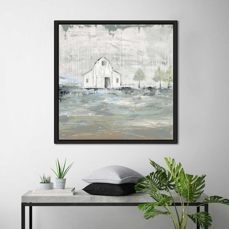"Iowa Barn I" Print on Floating Canvas
