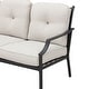preview thumbnail 17 of 21, Patio Festival 4-Piece Outdoor Metal Sofa and Chair Set with Coffee Table