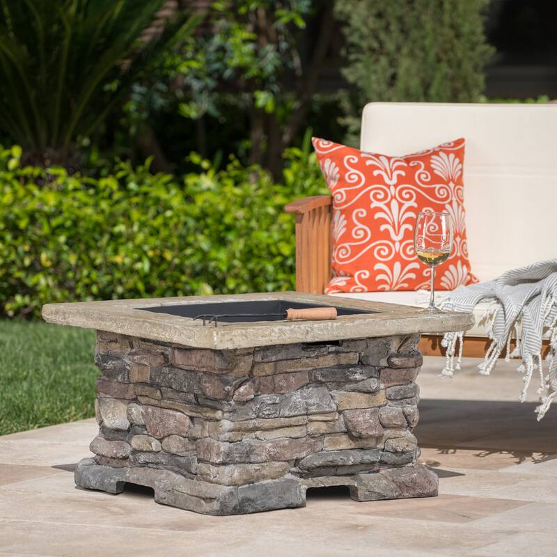 Corporal Square Fire Pit by Christopher Knight Home