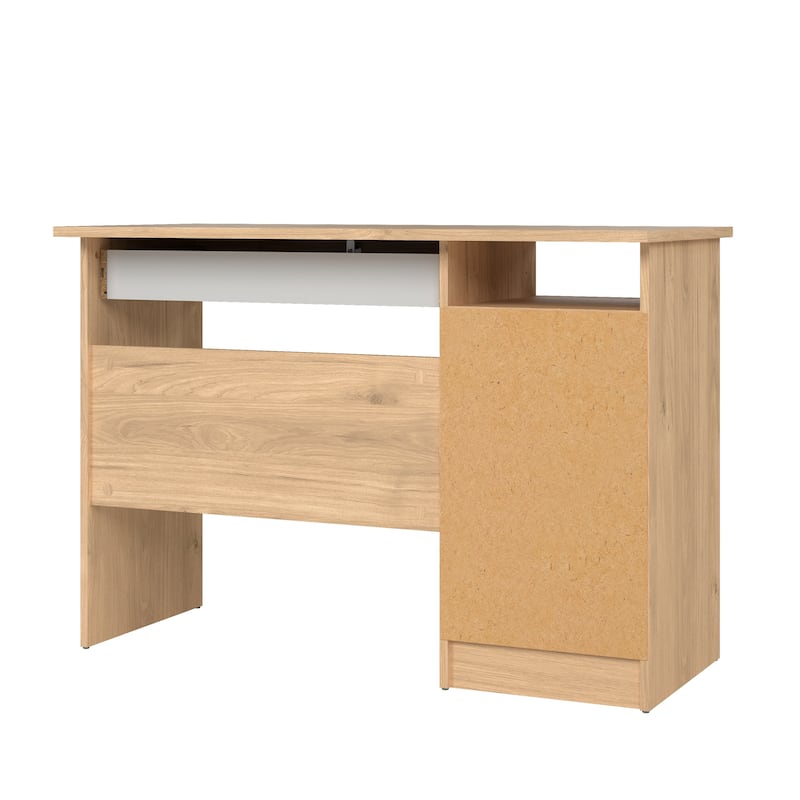 Porch & Den Wescot Home Office Writing Desk with 4 Drawers and Open Shelf