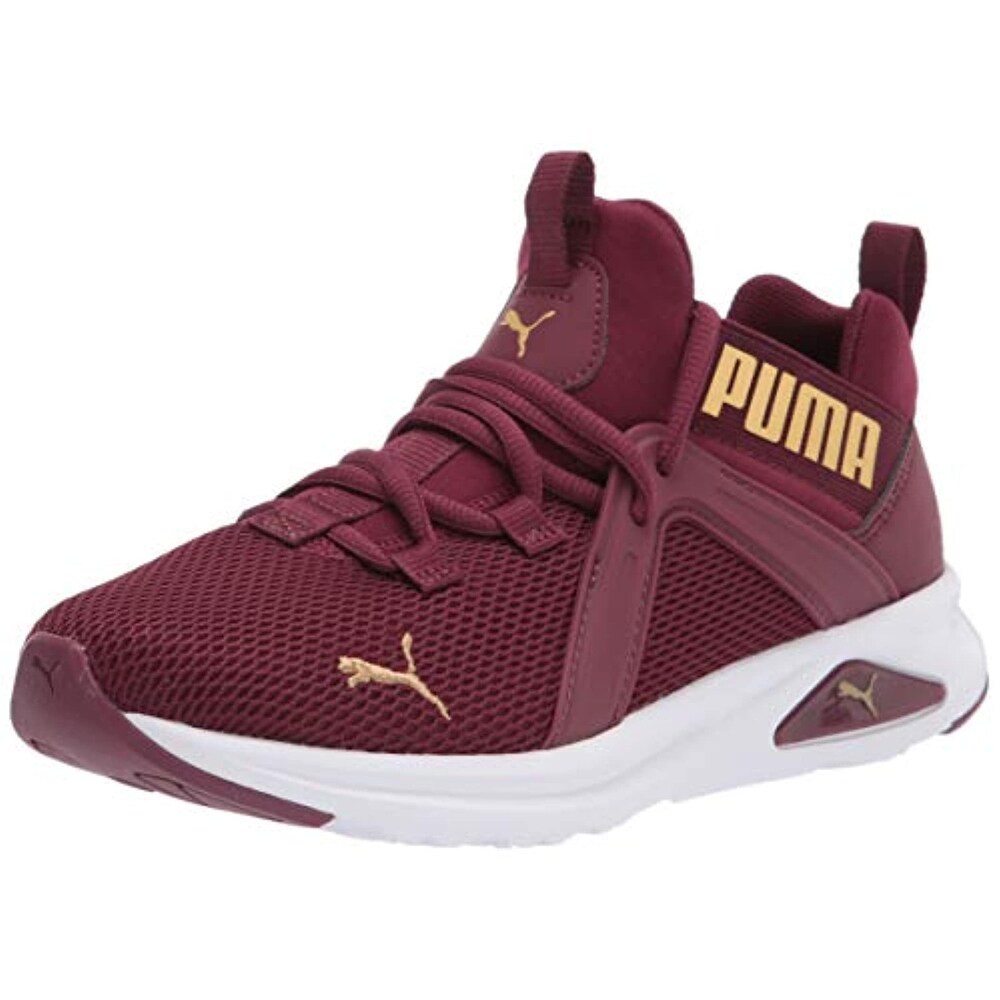 Red and gold puma shoes Clearance