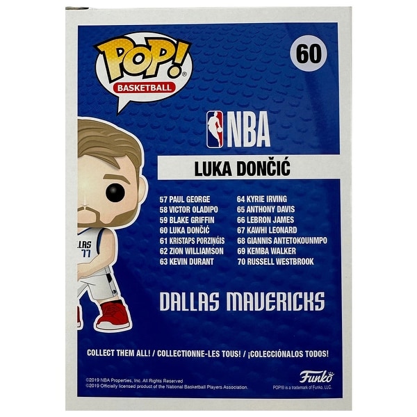 Luka Doncic Signed Dallas Mavericks Funko Pop Figure - Bed Bath