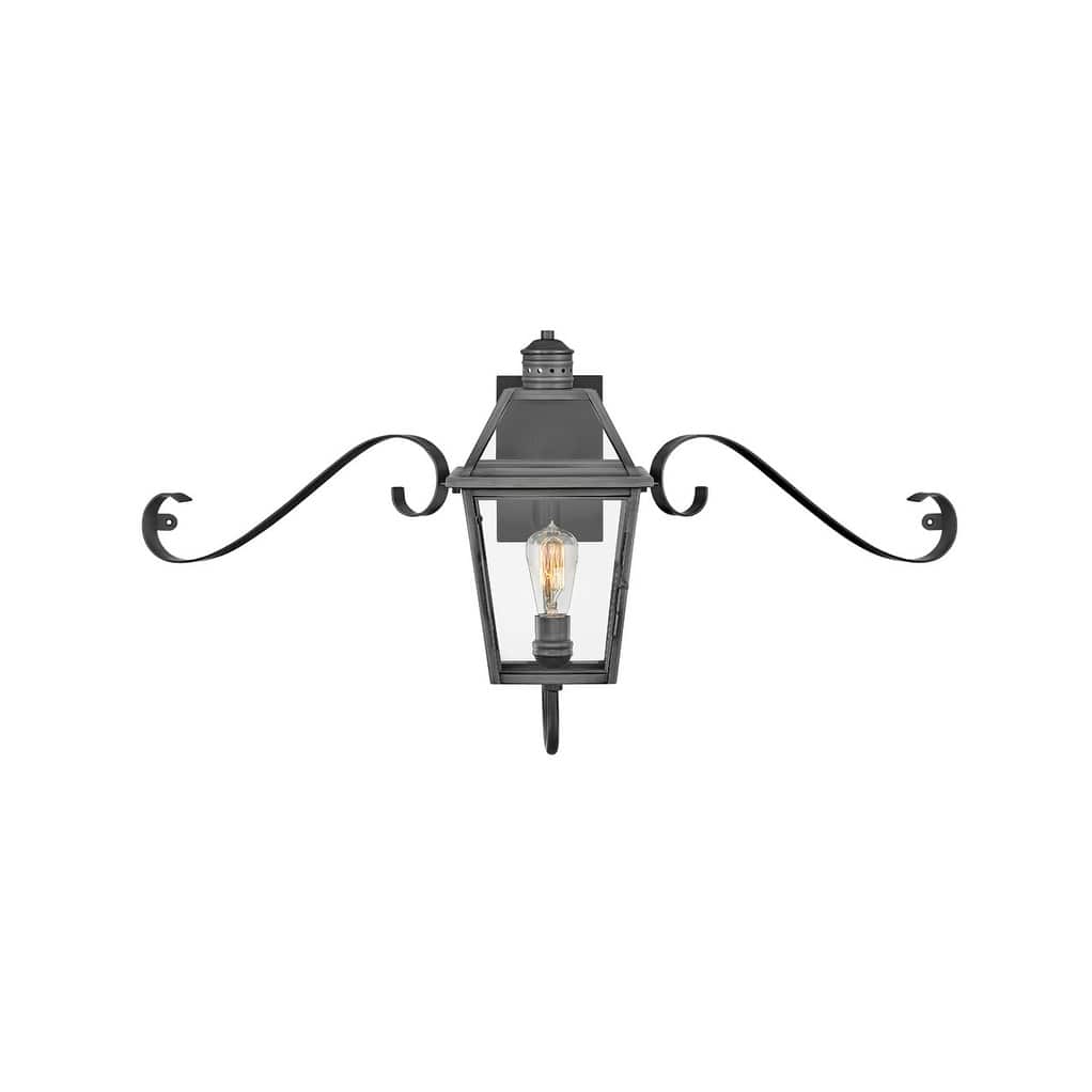Hinkley Lighting Nouvelle 19" Tall Outdoor Wall Sconce with Scroll