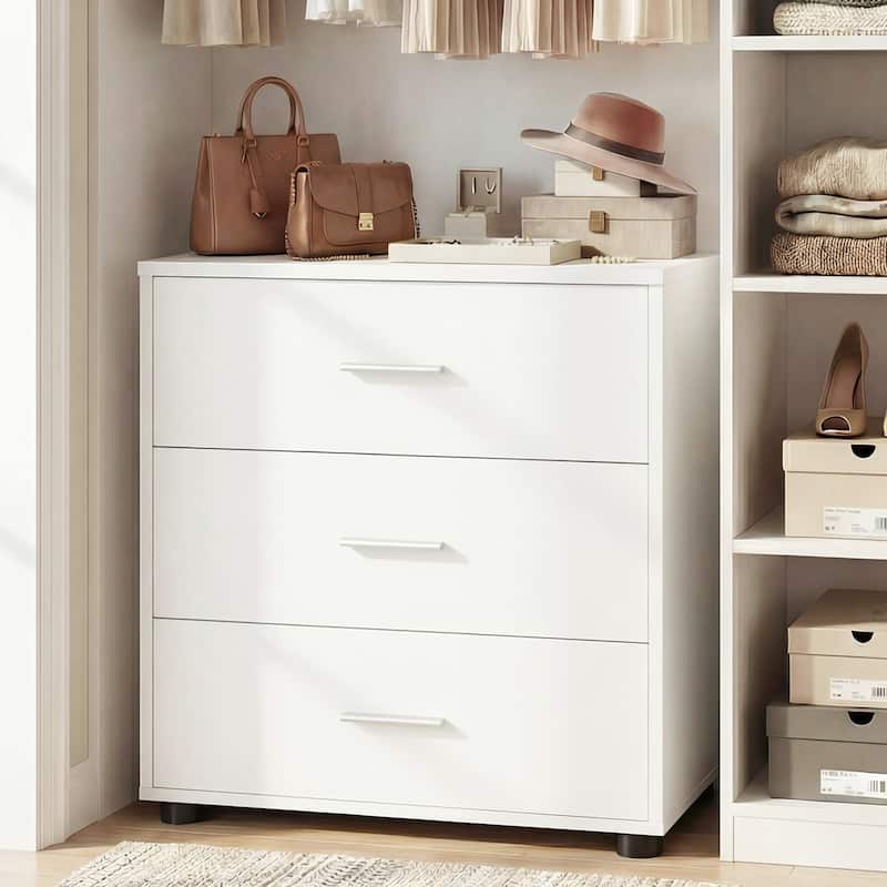 1/ 2 Pack Dressers with 6 Storage Drawers, Closet Organizers for Bedroom and Walk-in Closet - 1-Pack - White