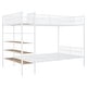 preview thumbnail 20 of 26, Twin Over Full Metal Bunk Bed with 5-Tier Shelves, Heavy Duty Bunk Bed Frame with Built-In Stairs & Mesh Guardrails