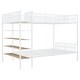 preview thumbnail 3 of 12, Twin Over Full Metal Bunk Bed with 5-Tier Storage Shelves, Built-In Side Shelf, and Sturdy Frame for Kids or Guest Room