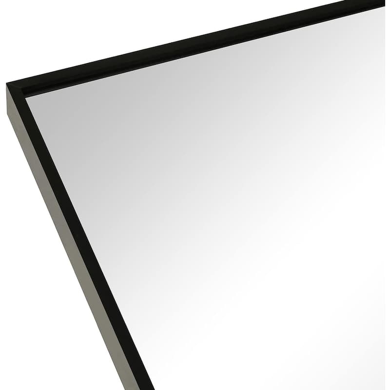 24 in. W x 36 in. H Arched Metal Bathroom Wall Mirror