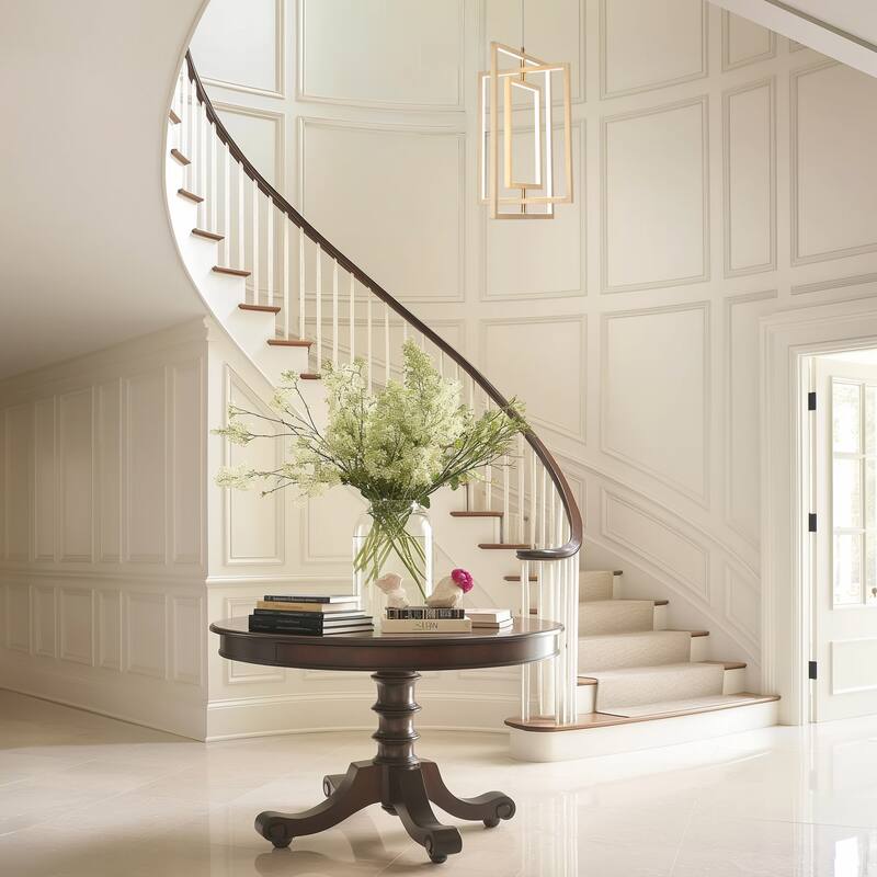 Modern Contemporary 1-Light Gold LED Chandelier Rectangle Geometric Pendant Lights - 15.5" L x 12" W x 20.5" H