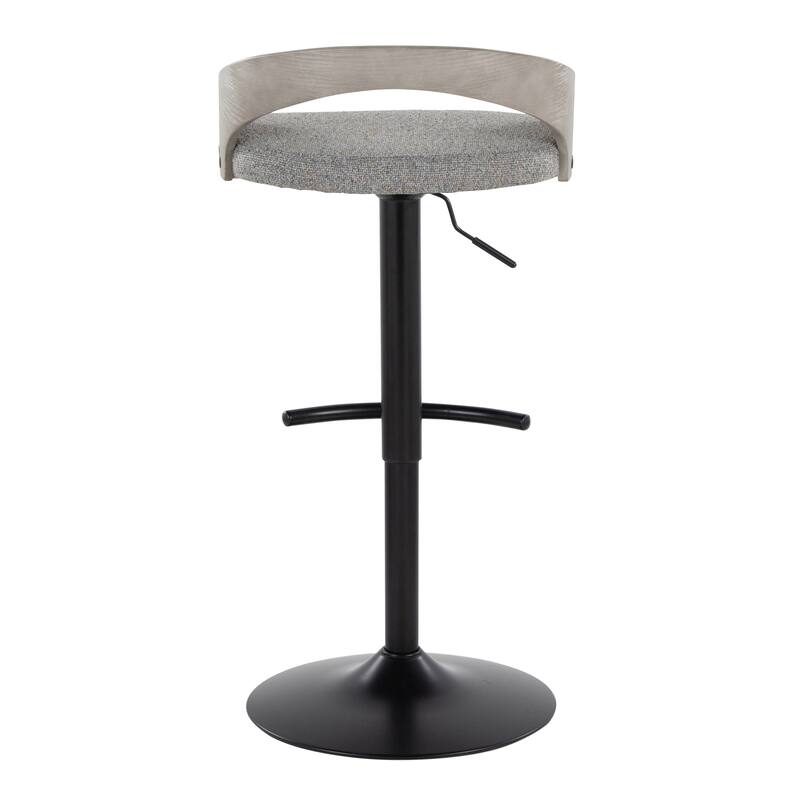 Carson Carrington Stavanger Adjustable Bar Stool with Rounded T Footrest (Set of 2)
