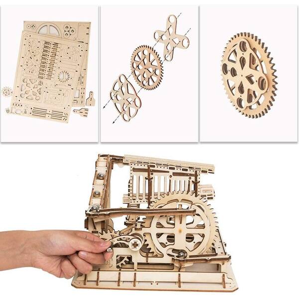 Shop Rokr Marble Run Wooden Model Kits 3d Puzzle Mechanical