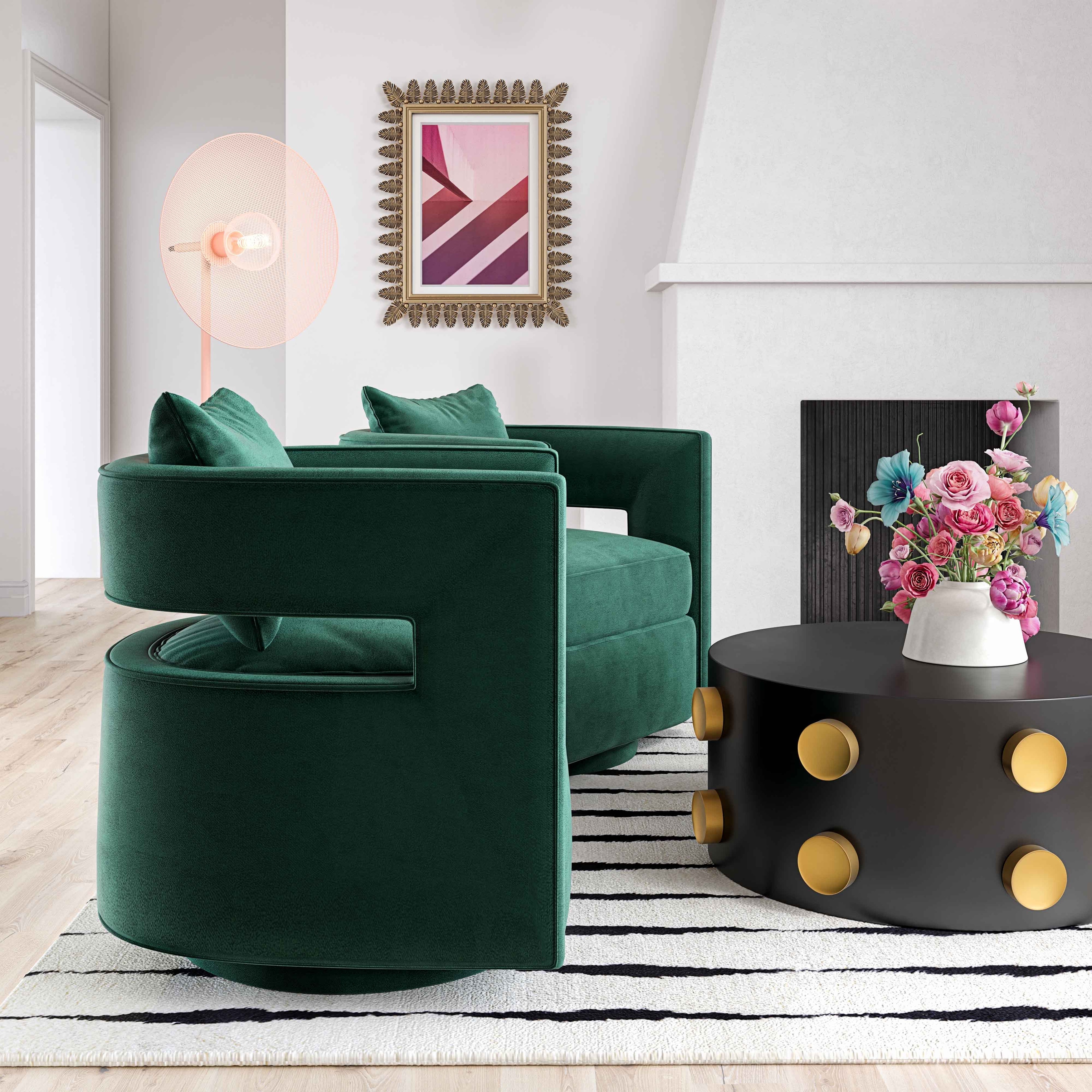 Kennedy black best sale swivel chair