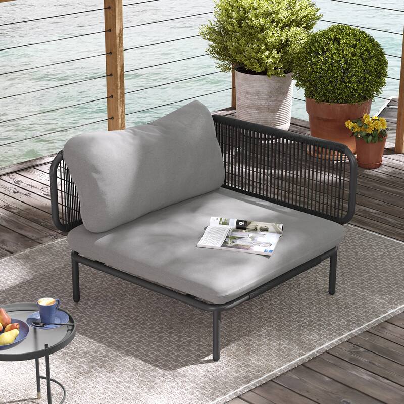 Pellebant Outdoor Sectional Sofa Patio Conversation Seating Set