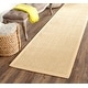 preview thumbnail 10 of 51, SAFAVIEH Natural Fiber Jenney Sisal Border Rug 2'6" x 10' Runner - Wheat