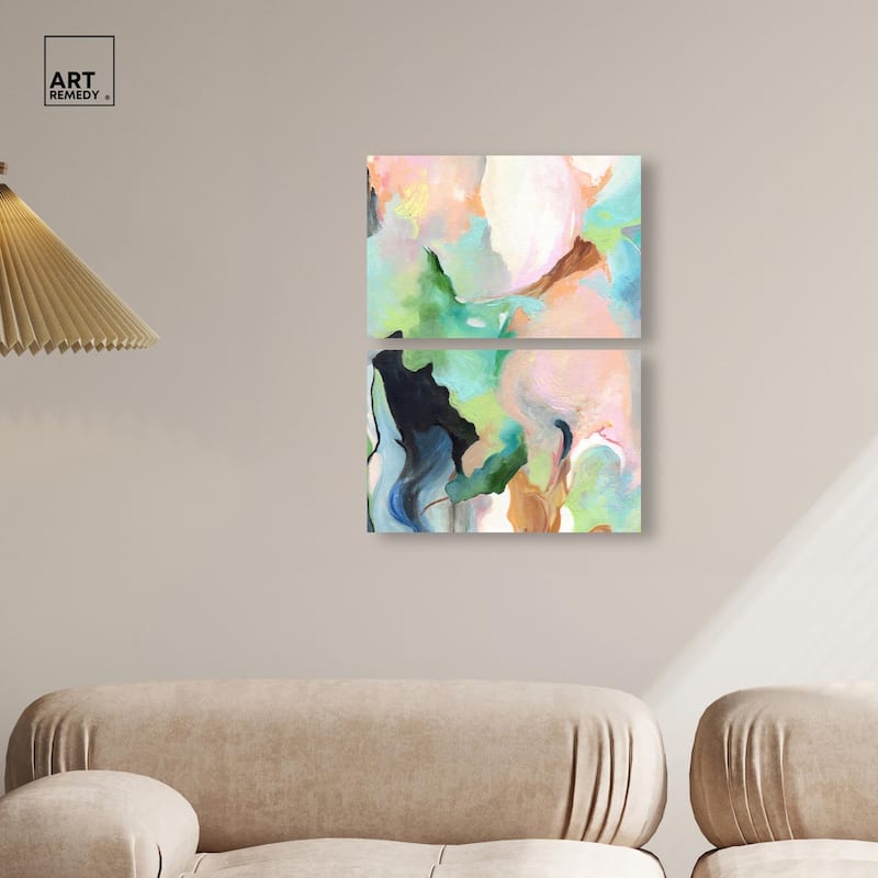 The Dreamer part II Canvas Set of 2 by Art Remedy, Gallery Wrapped