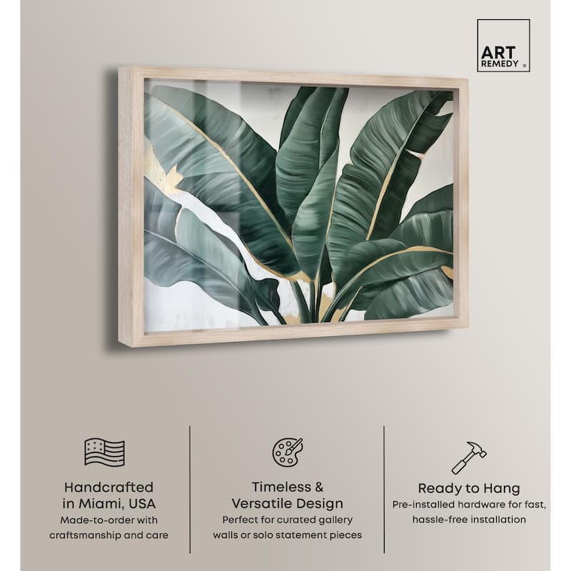 Jungle Jewel Jade II Shadowbox by Art Remedy