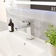 preview thumbnail 1 of 19, Eviva Lux Single-Handle Waterfall Single-Hole Bathroom Faucet with Deckplate Included Chrome