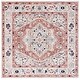 preview thumbnail 4 of 24, SAFAVIEH Luna Micol Oriental Medallion Rug 6'7" Square - Beige/Rust - Square