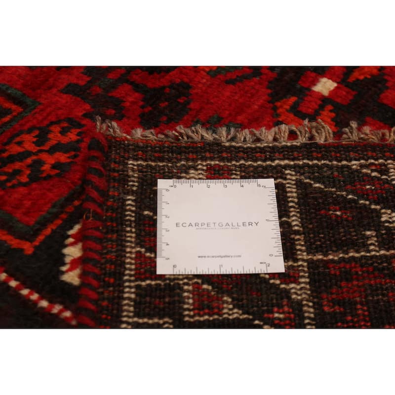 ECARPETGALLERY Hand-knotted Melis Red Wool Rug - 6'3 x 9'7