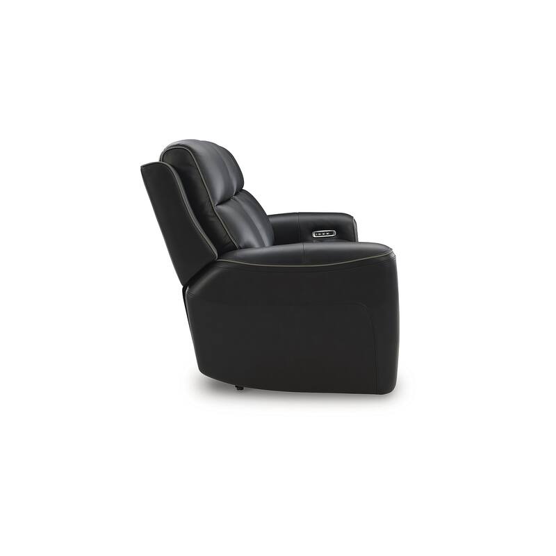 Signature Design by Ashley 5Z-Dreamlight Black Power Reclining Sofa - 88.5" W x 40" D x 42.5" H