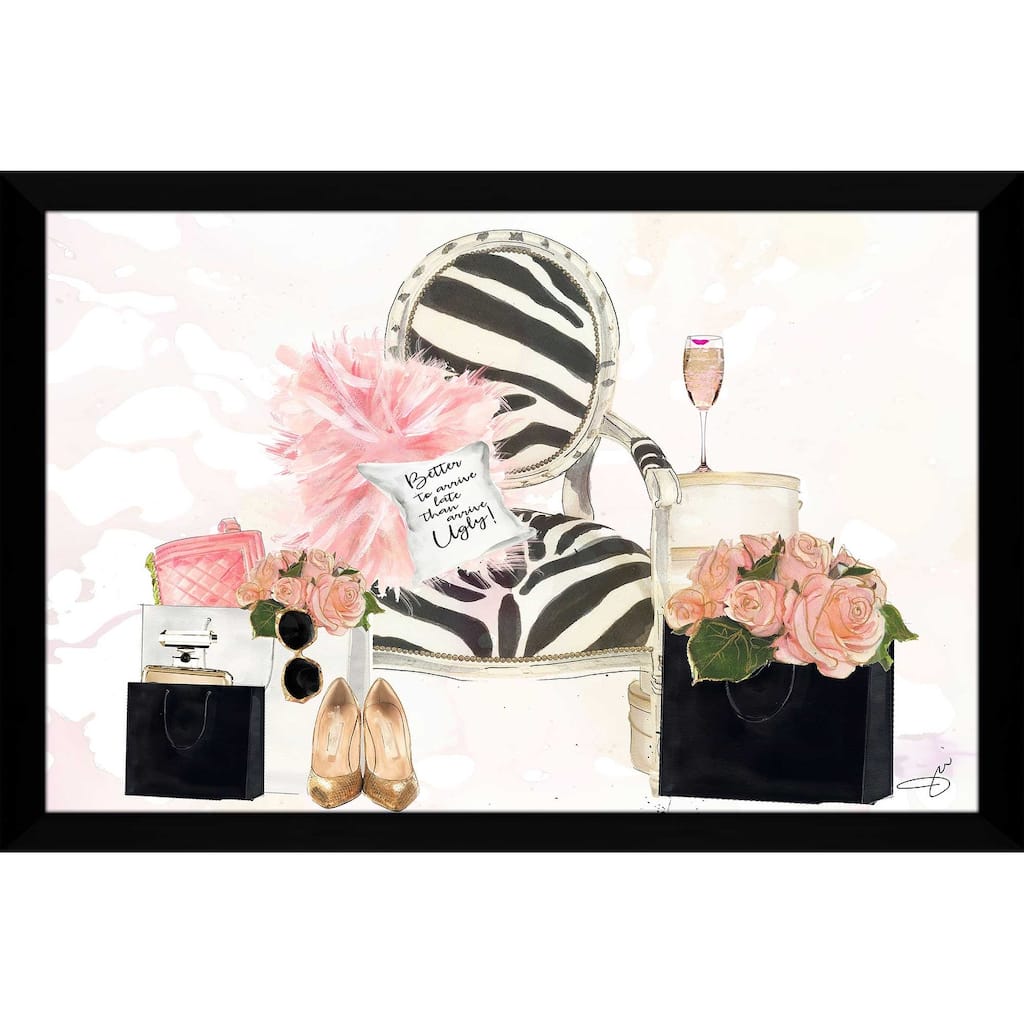 "Shopping And Champane" by Jodi Print on Acrylic