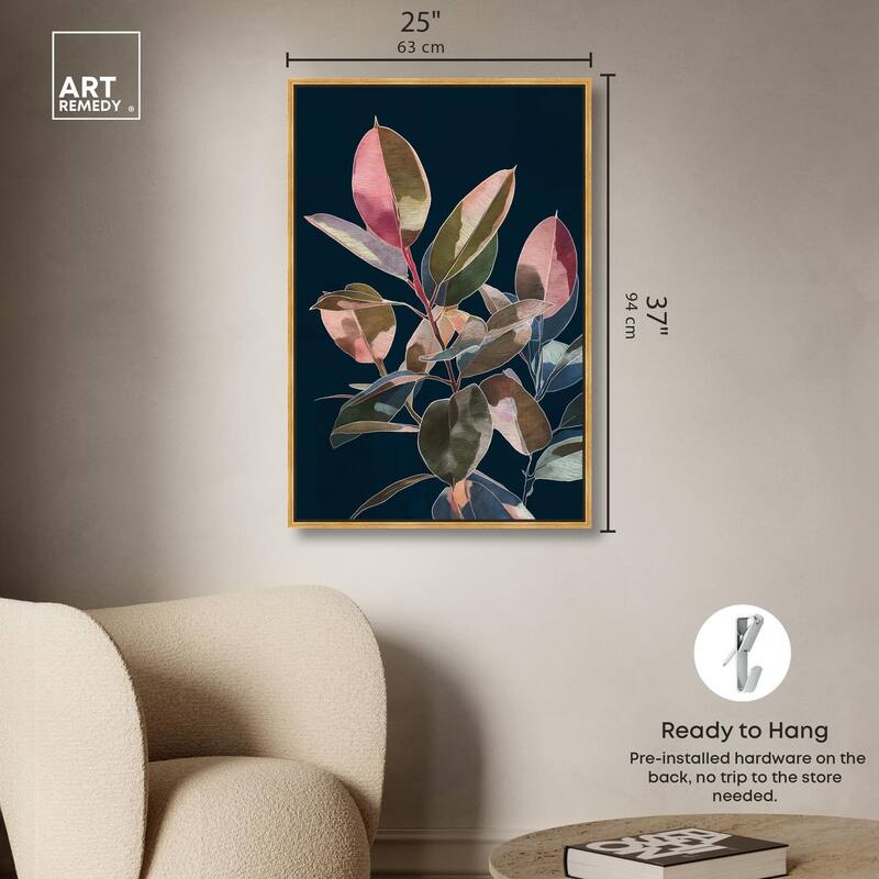 Fuchsia Frond I Canvas by Art Remedy