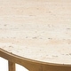 preview thumbnail 3 of 1, Uttermost Clench Brass Side Table - 21"W x 23"H x 21"D
