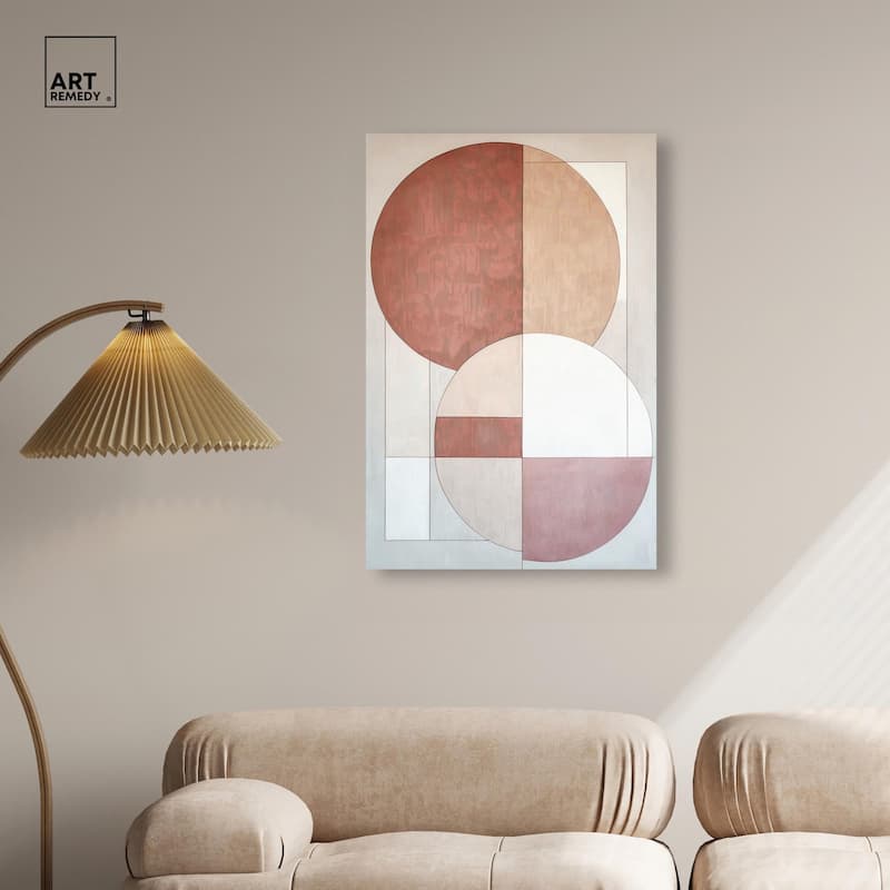 Modernist Circles I Canvas by Art Remedy, Gallery Wrapped