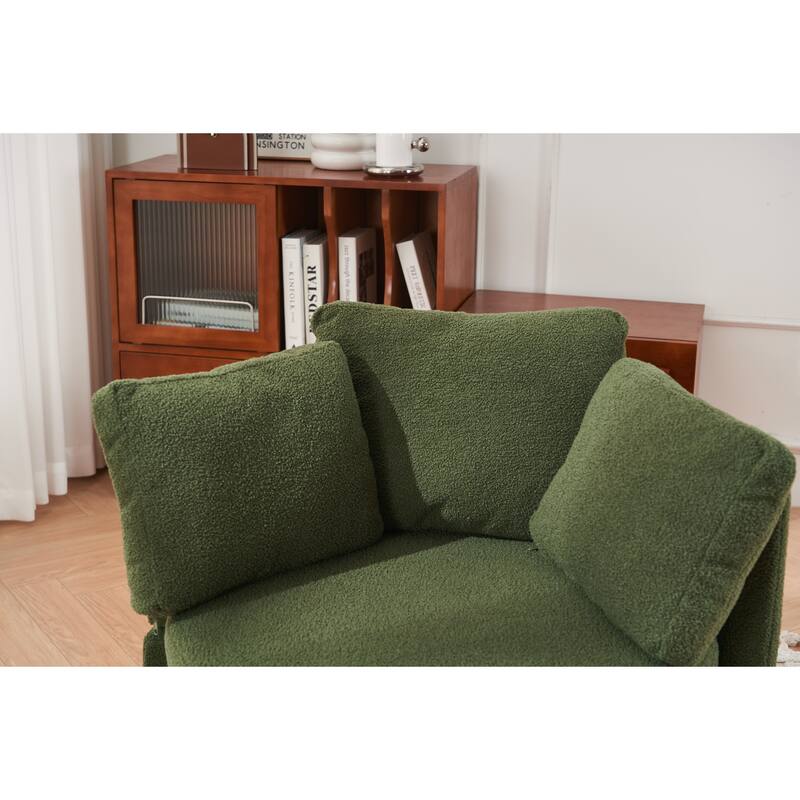 31.5" Swivel Barrel Chair with Storage