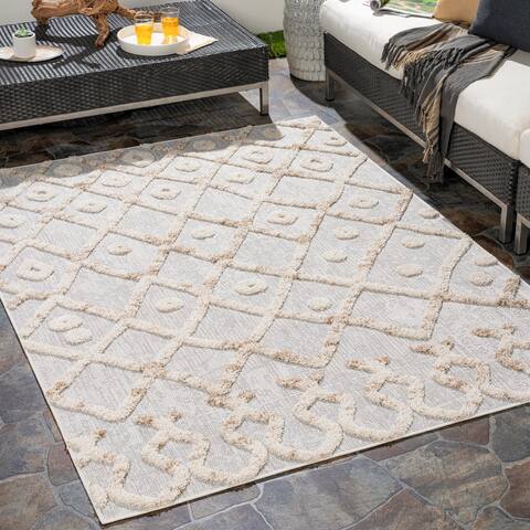 Gerima Indoor/ Outdoor Global Trellis Area rug
