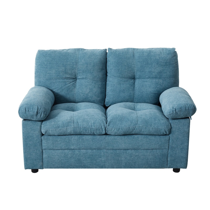 56'' Upholstered Loveseat - Blue