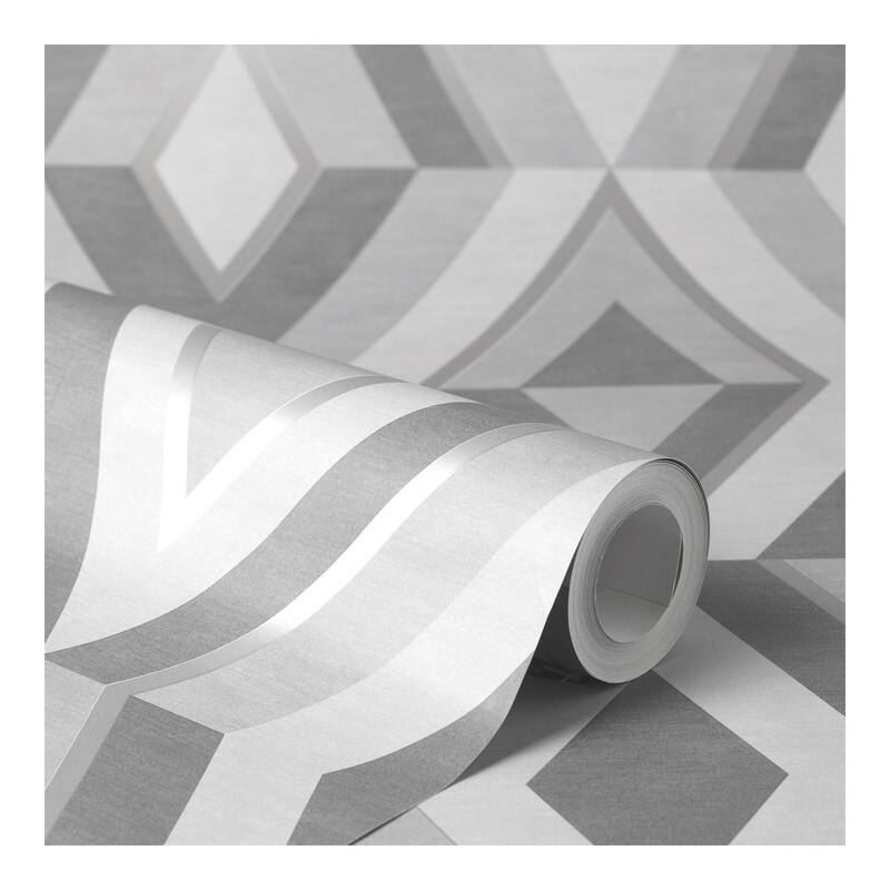 Fine Decor Shard Stone Geometric Wallpaper - 20.5 x 396 x 0.025