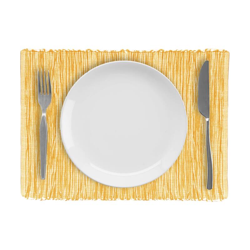 Fabstyles Shadows Cotton Placemats Set of 4 - 13x19