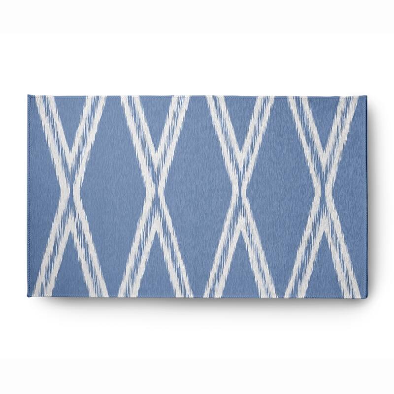 Diamond Soft Chenille Rug - 3' x 5' - Blue